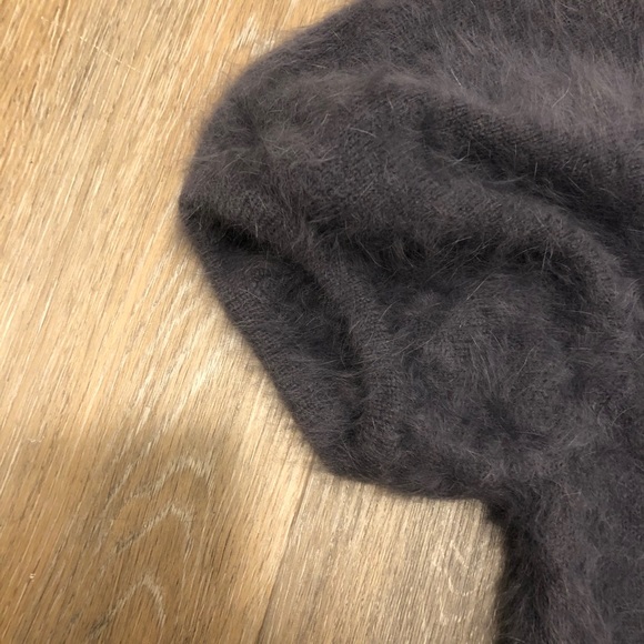 Cropped cardigan angora rabbit hair - Picture 5 of 5